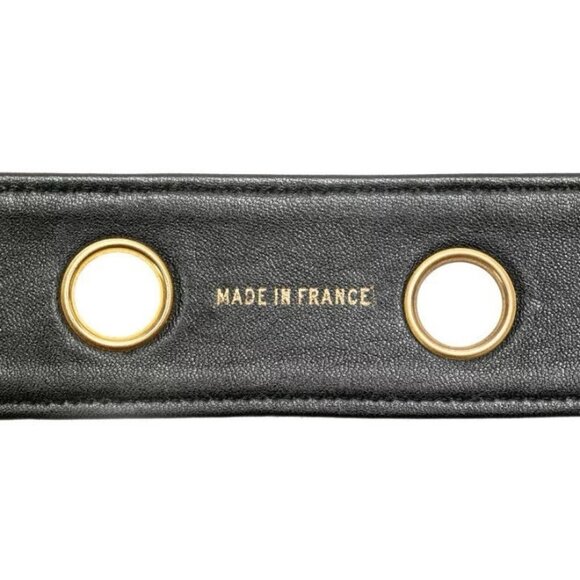 Authentic CHANEL vintage black lambskin runway belt 70cm - Picture 8 of 10